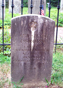 Abraham Osborn grave marker